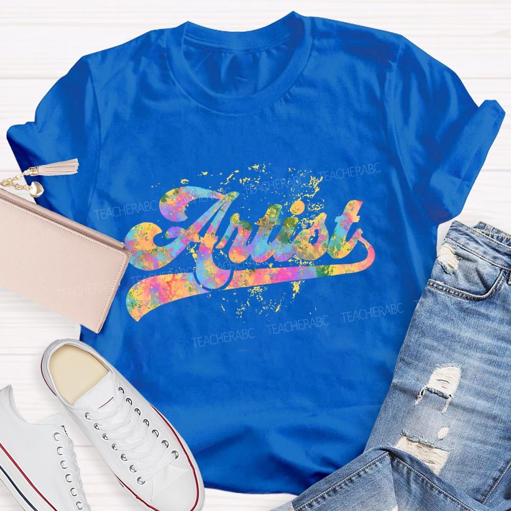 Artist Graphics Letters Teacher T-shirt