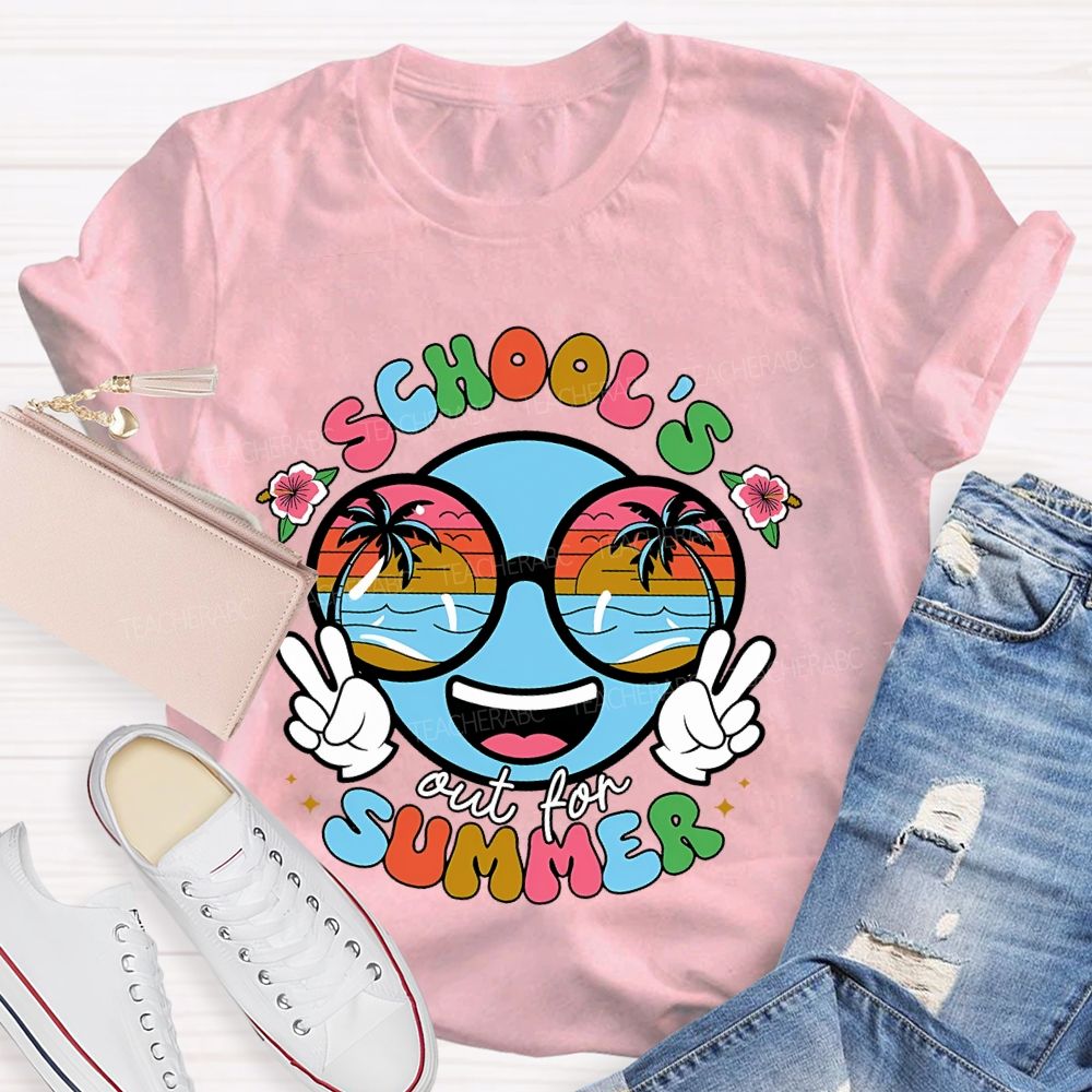 School's Out For Summer Graphic Teacher T-shirt