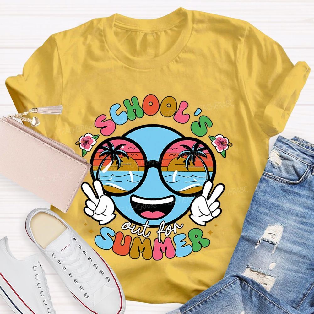 School's Out For Summer Graphic Teacher T-shirt