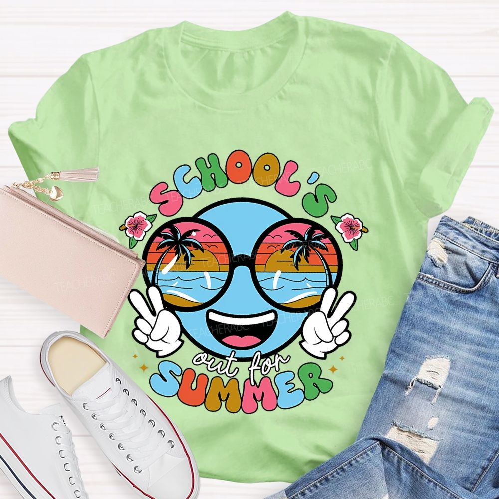 School's Out For Summer Graphic Teacher T-shirt