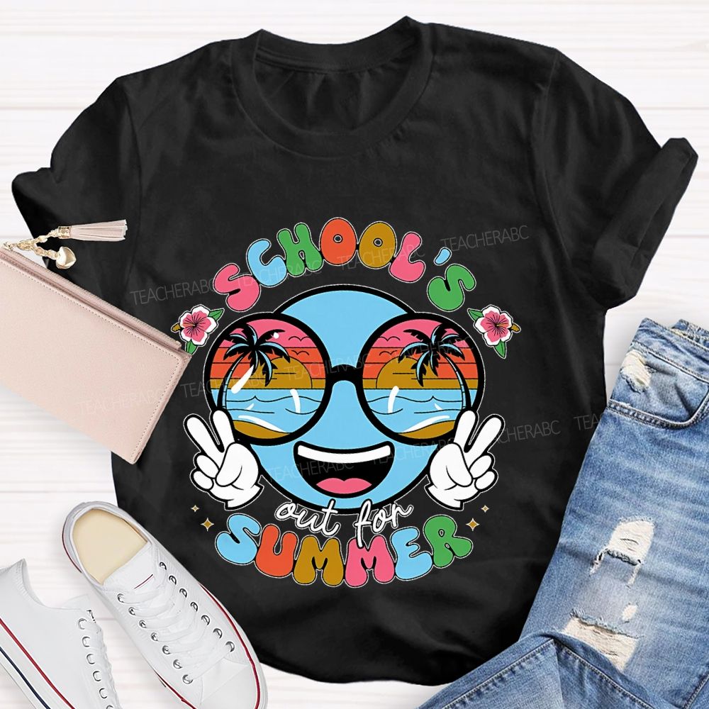School's Out For Summer Graphic Teacher T-shirt