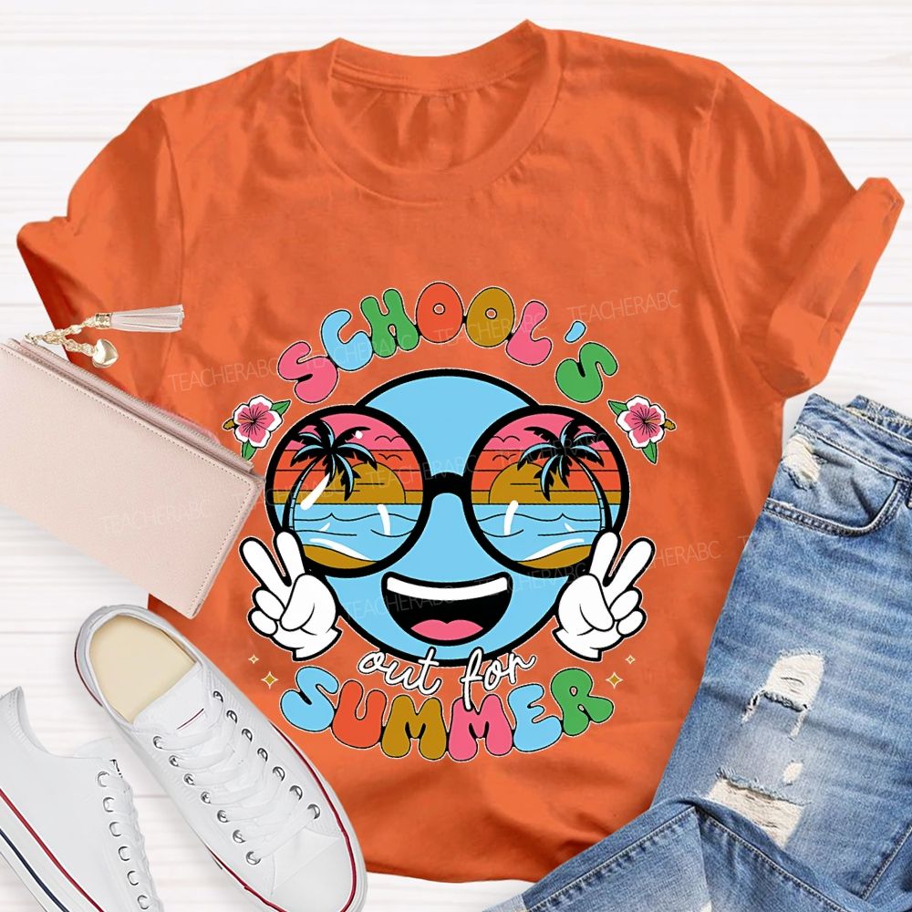 School's Out For Summer Graphic Teacher T-shirt