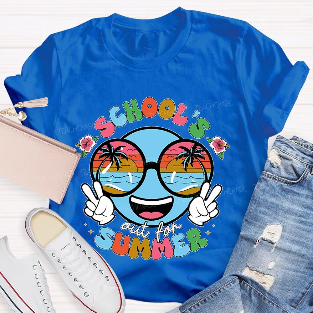 School's Out For Summer Graphic Teacher T-shirt