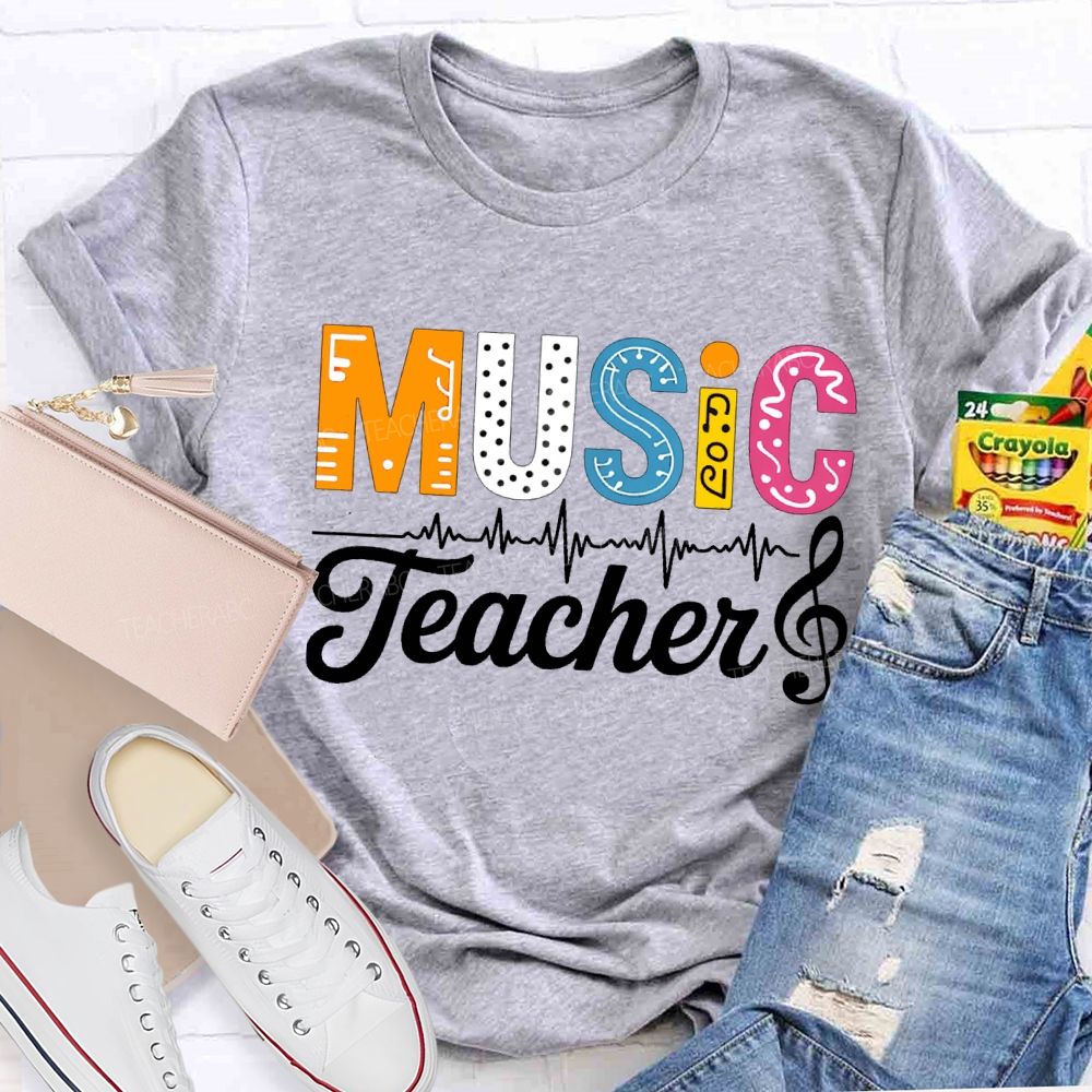 Music Teacher And Note Teacher T-shirt