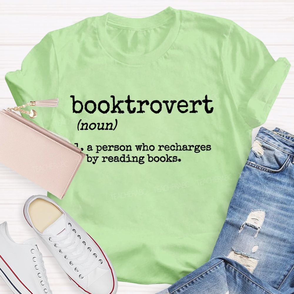 Booktrovert Letters Teacher T-shirt