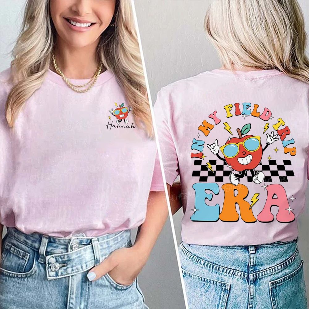 Personalized Name In My Field Day Era Double Printed T-shirt