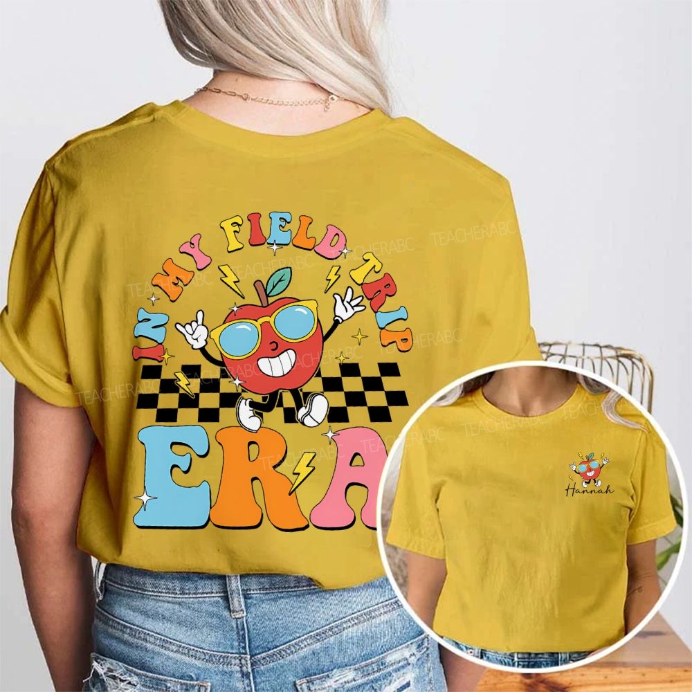 Personalized Name In My Field Day Era Double Printed T-shirt