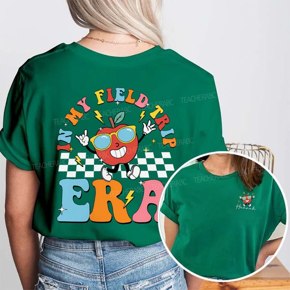 Personalized Name In My Field Day Era Double Printed T-shirt