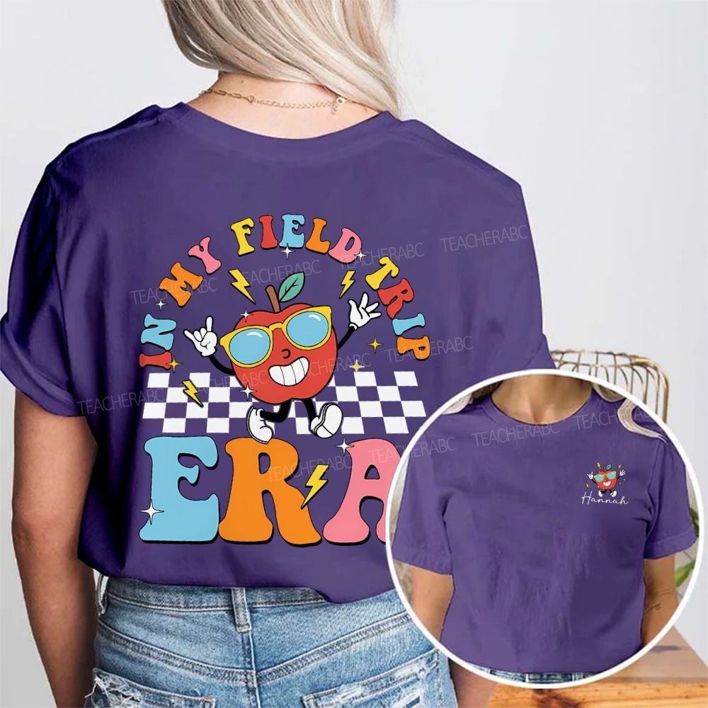 Personalized Name In My Field Day Era Double Printed T-shirt