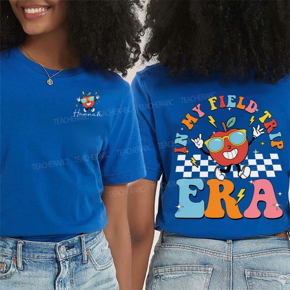 Personalized Name In My Field Day Era Double Printed T-shirt