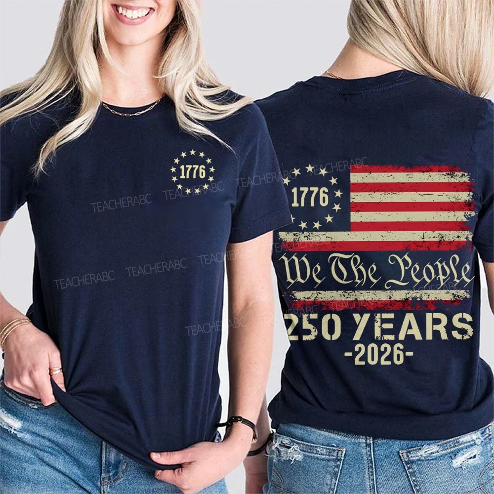 Do The People 250 Years 2026 Double Printed T-shirt
