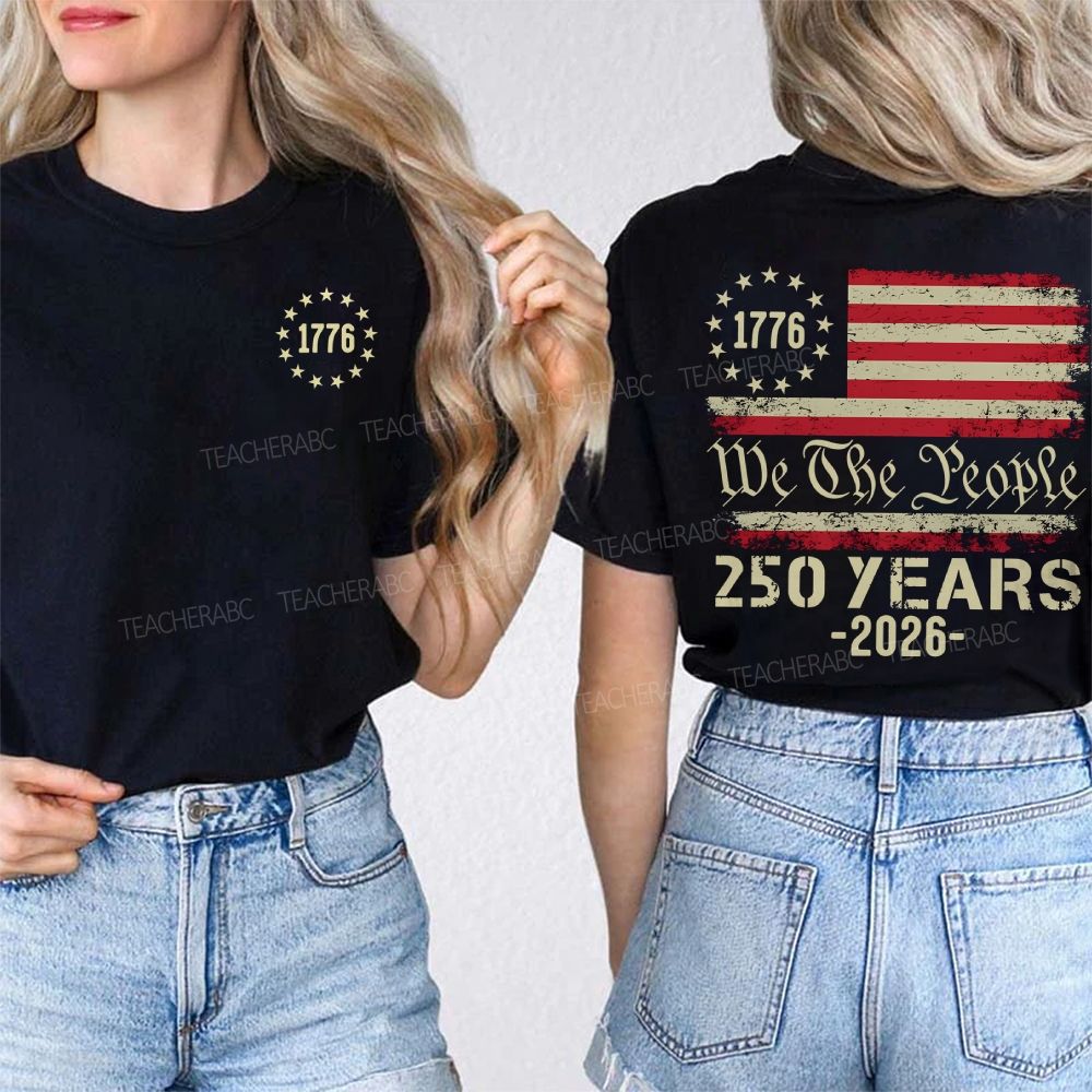 Do The People 250 Years 2026 Double Printed T-shirt