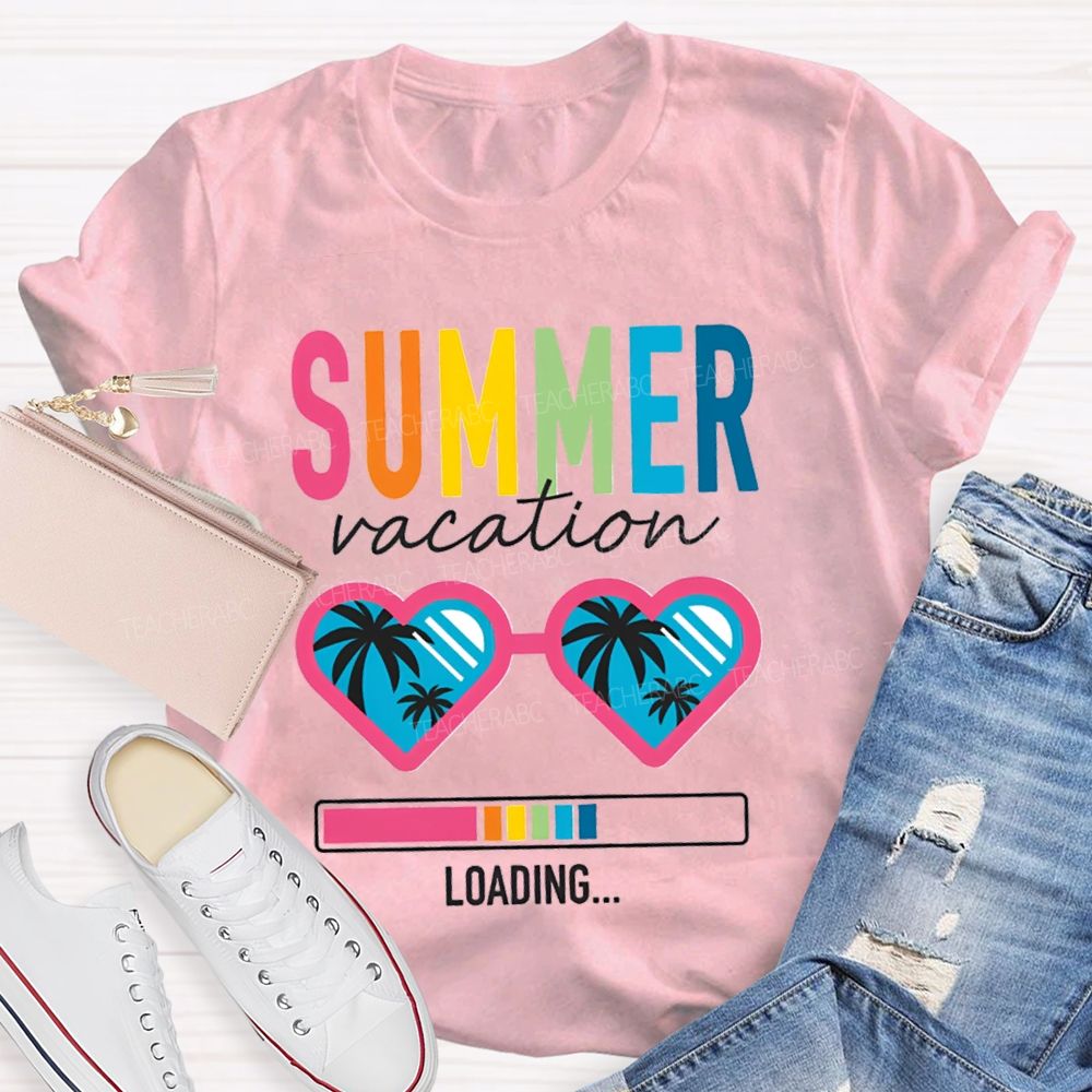 Summer Vacation Loading Teacher T-shirt