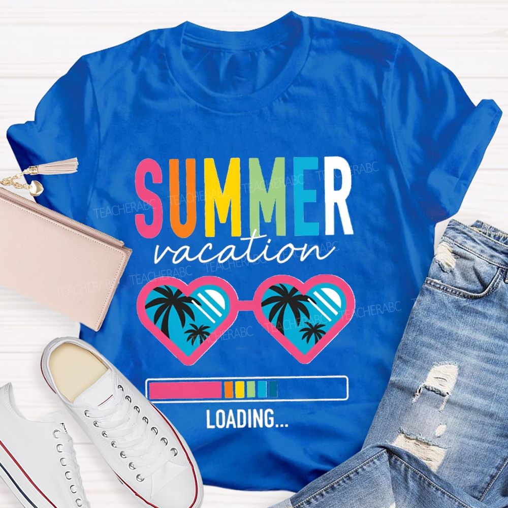 Summer Vacation Loading Teacher T-shirt