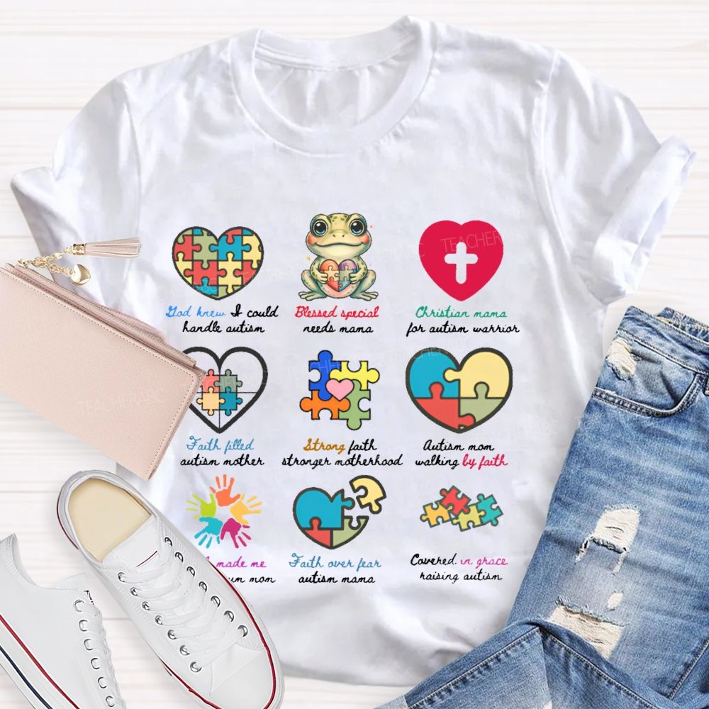 God Knew I Could Handle Autism Teacher T-shirt