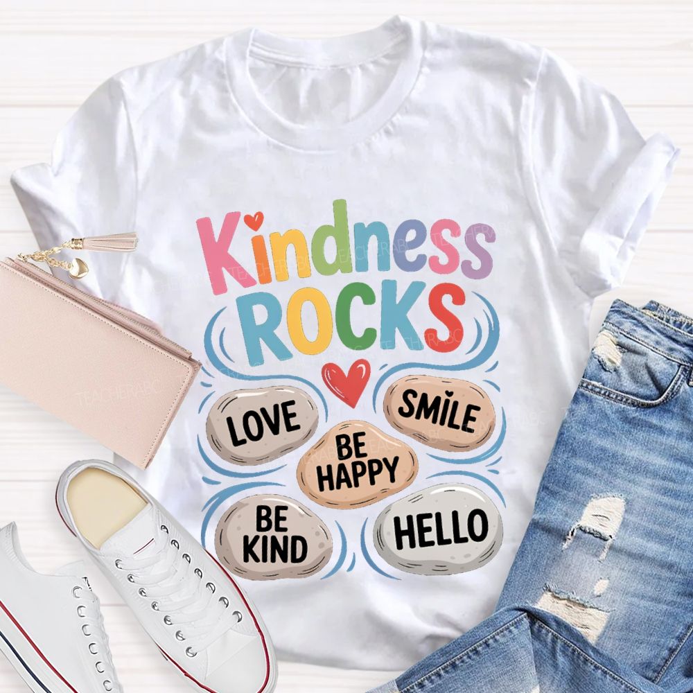 Kindness Rock Teacher T-shirt