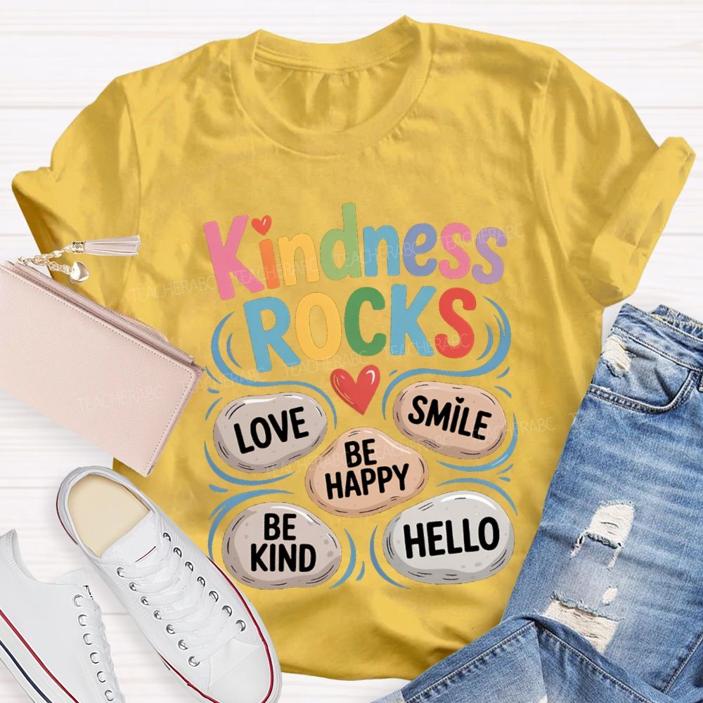 Kindness Rock Teacher T-shirt