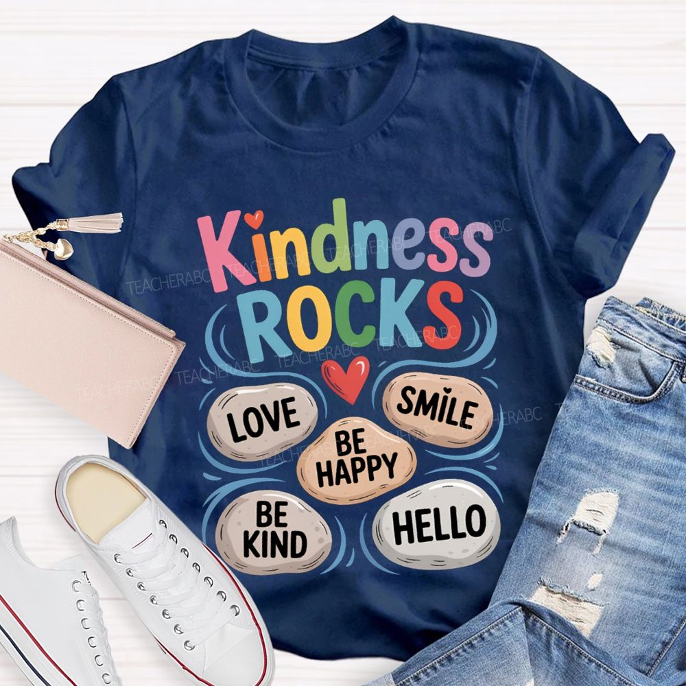 Kindness Rock Teacher T-shirt