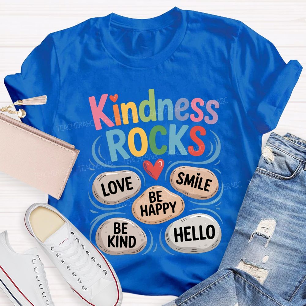 Kindness Rock Teacher T-shirt