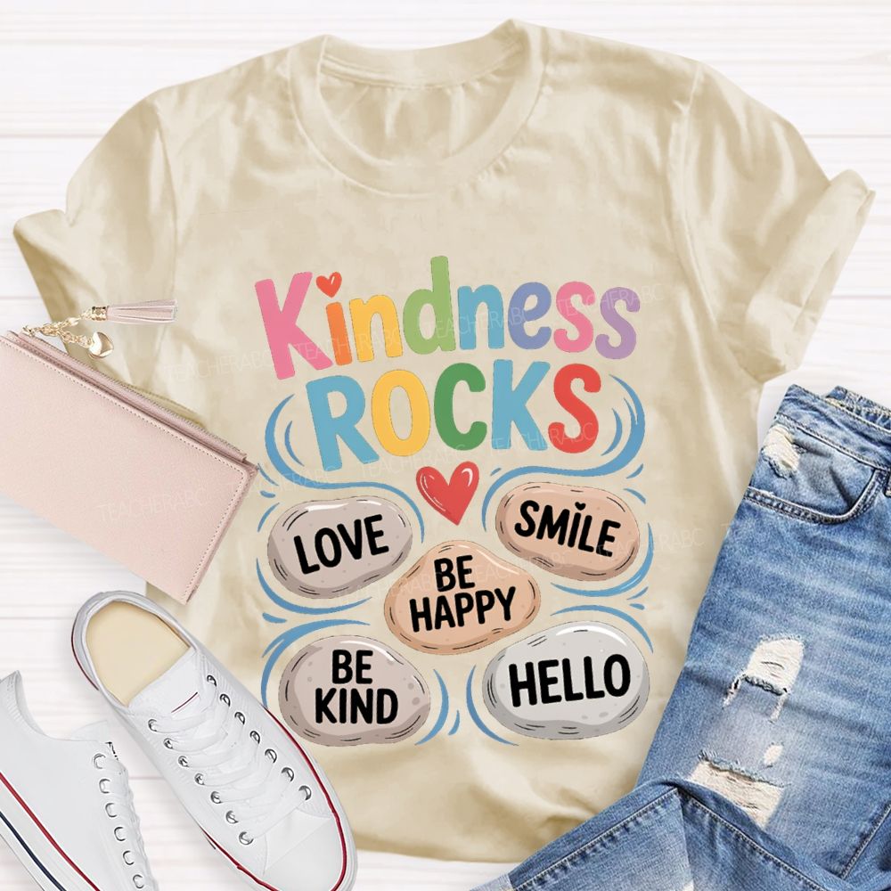 Kindness Rock Teacher T-shirt