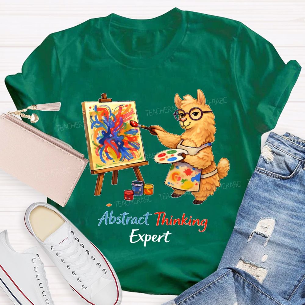 Abstract Thinking Expert Teacher T-shirt
