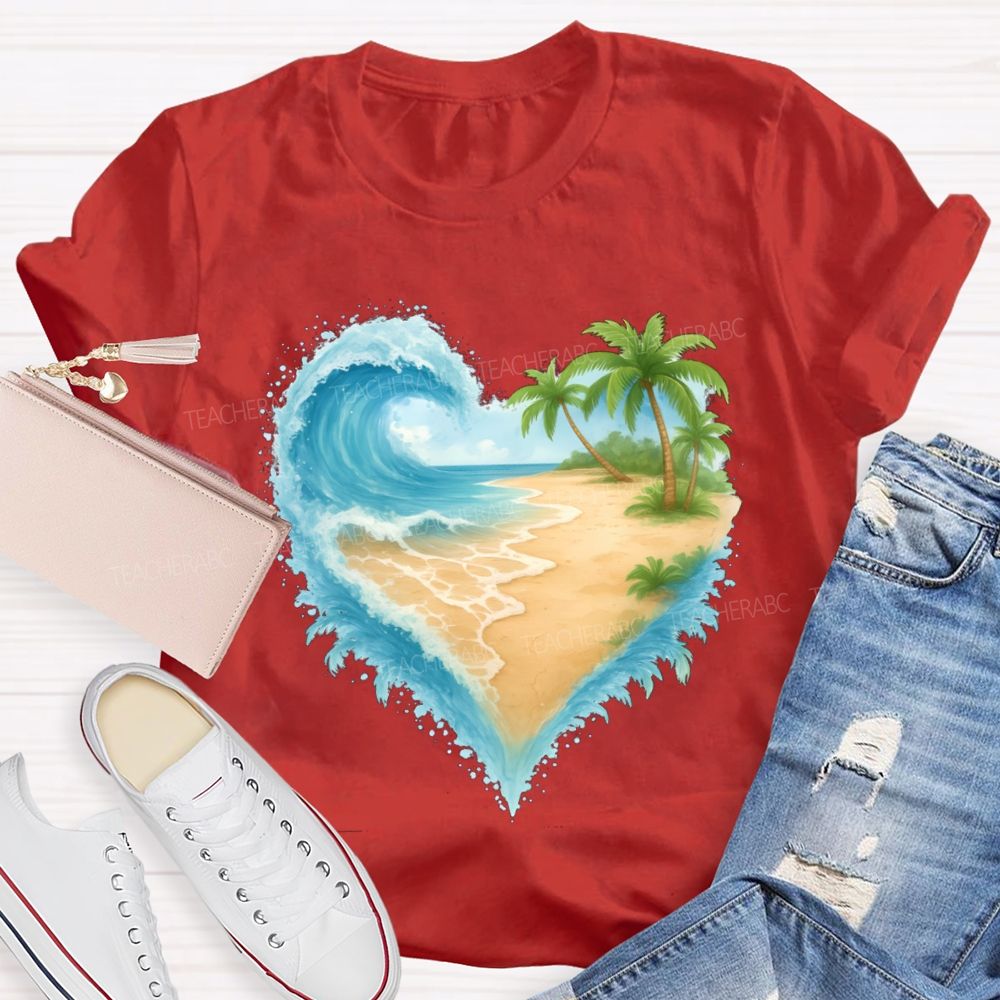 Love Summer Sunshine Beach Summer Break Teacher T-Shirt