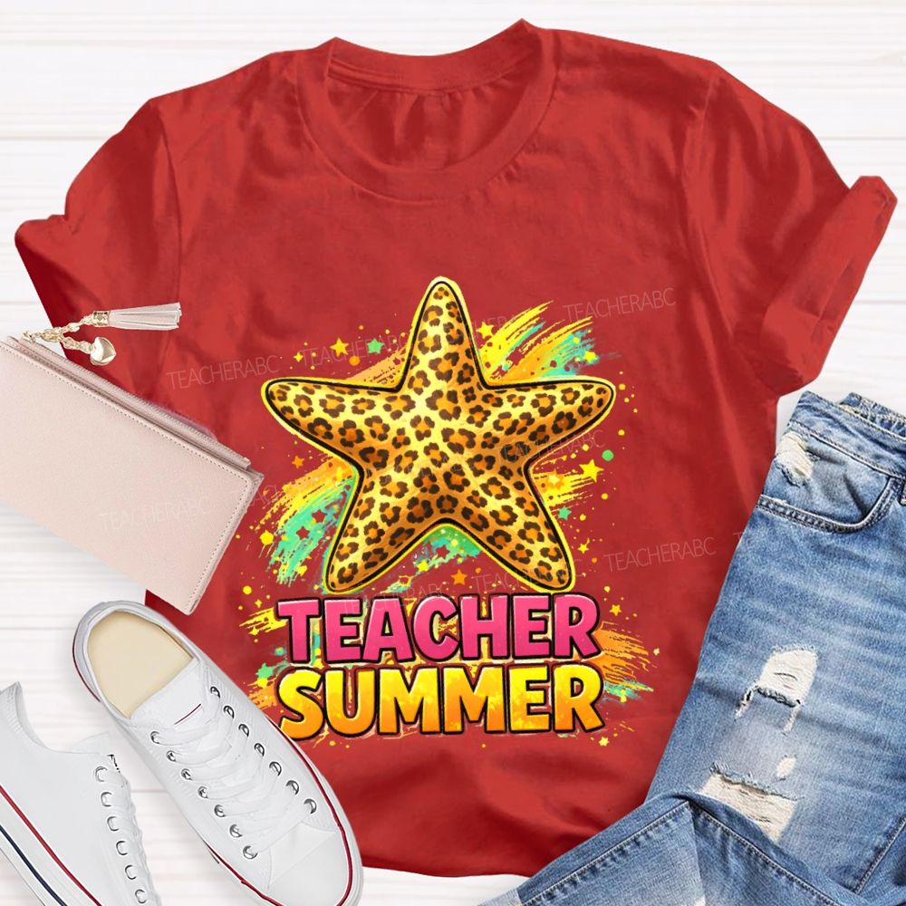 Teacher Summer Starfish Teacher T-shirt