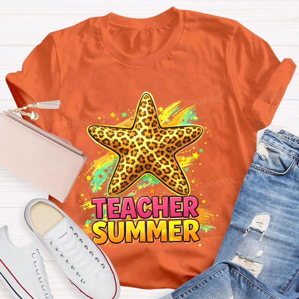 Teacher Summer Starfish Teacher T-shirt