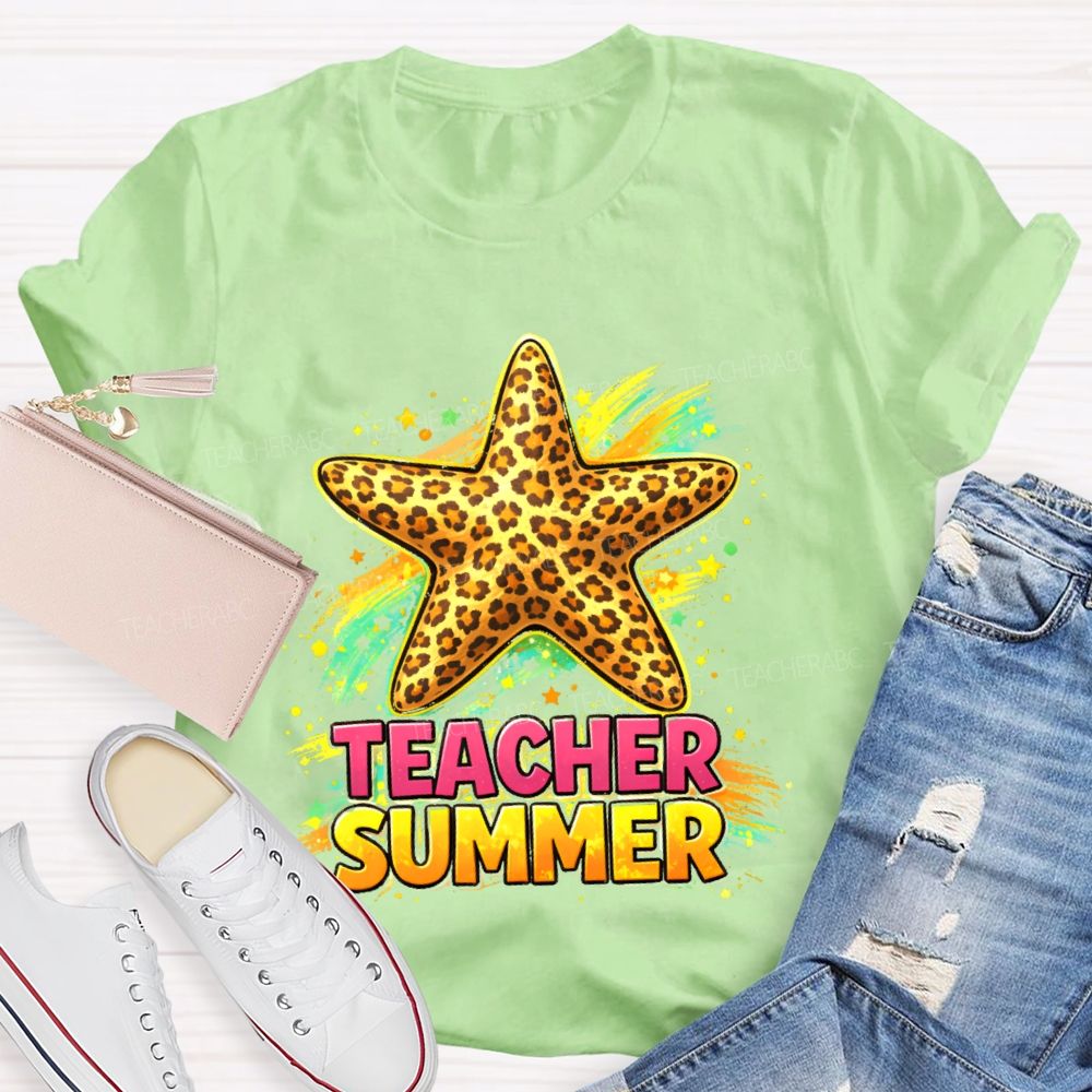 Teacher Summer Starfish Teacher T-shirt