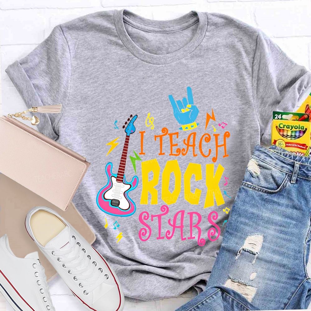 I Teach Rock Stars Music Teacher T-shirt