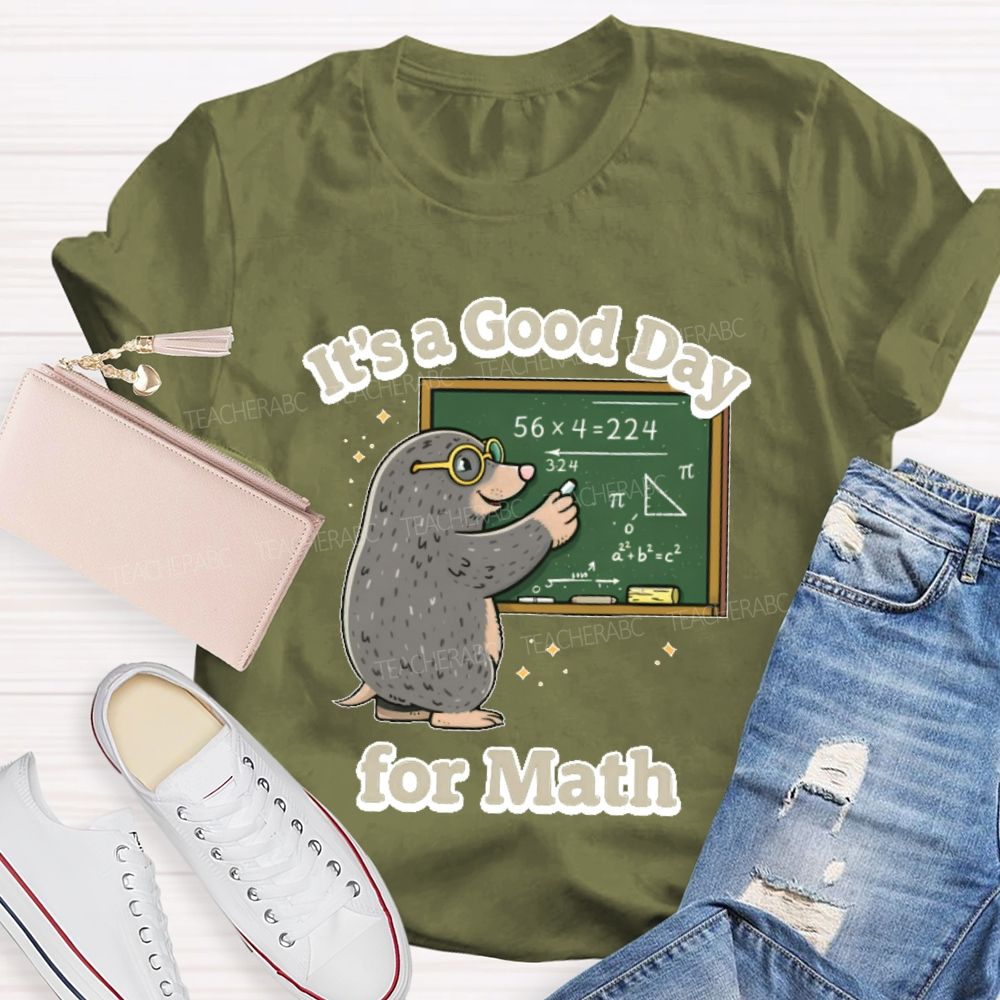 It's A Good Day For Math Graphic Teacher T-shirt
