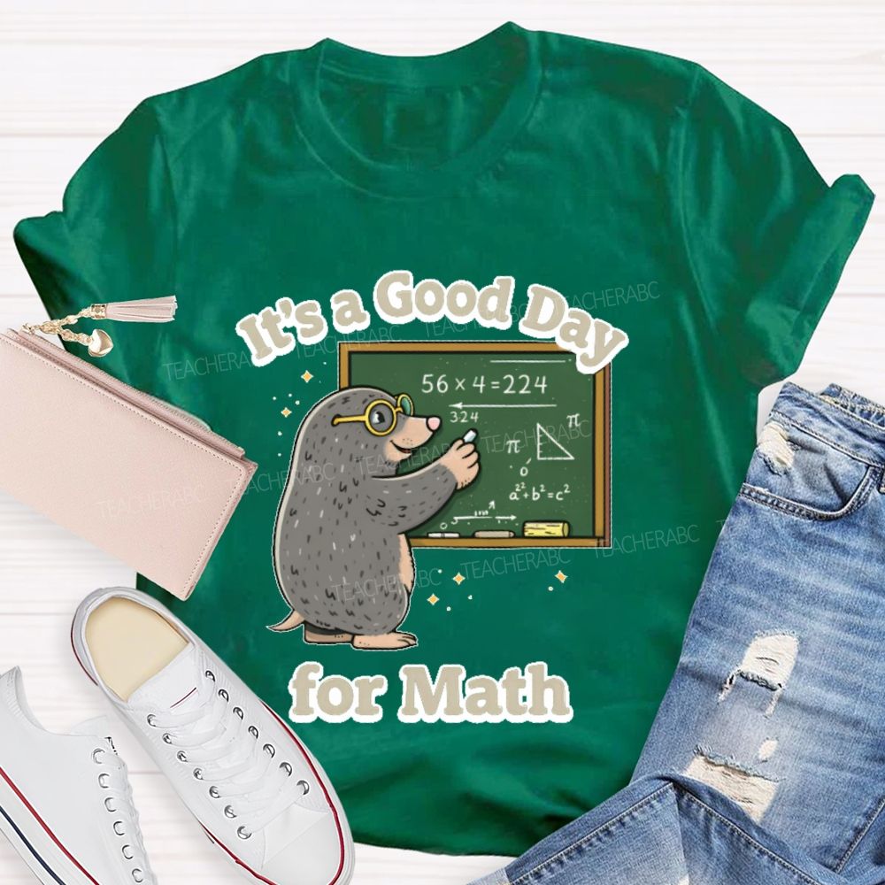 It's A Good Day For Math Graphic Teacher T-shirt