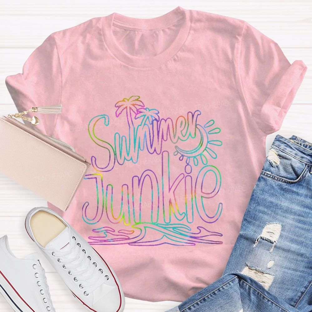Summer Junkie Teacher T-shirt