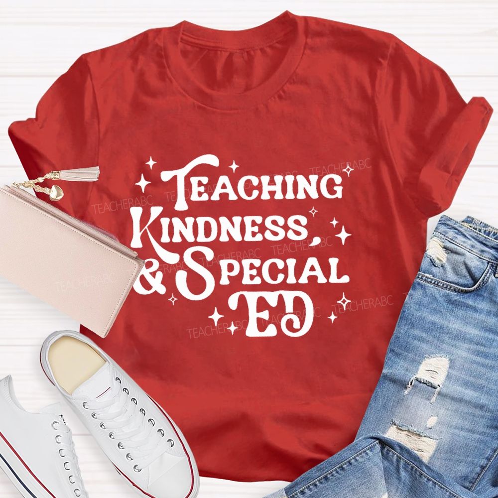 Teaching Kindness & Special Ed Teacher T-shirt