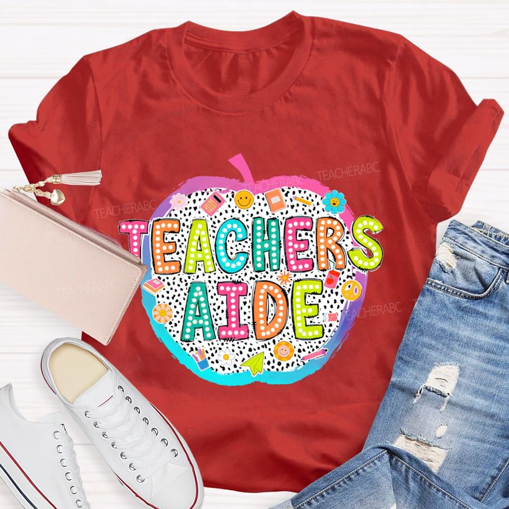 Teachers Aide Pattern Teacher T-shirt