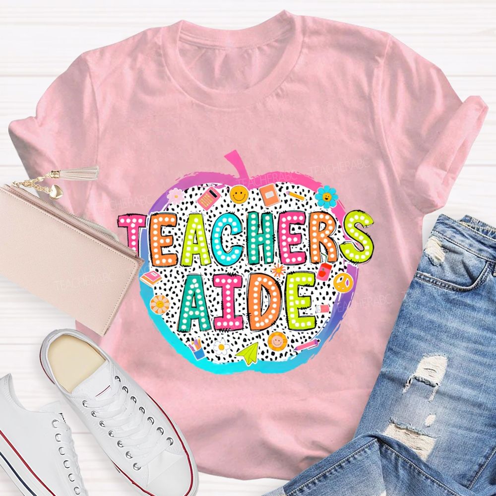 Teachers Aide Pattern Teacher T-shirt