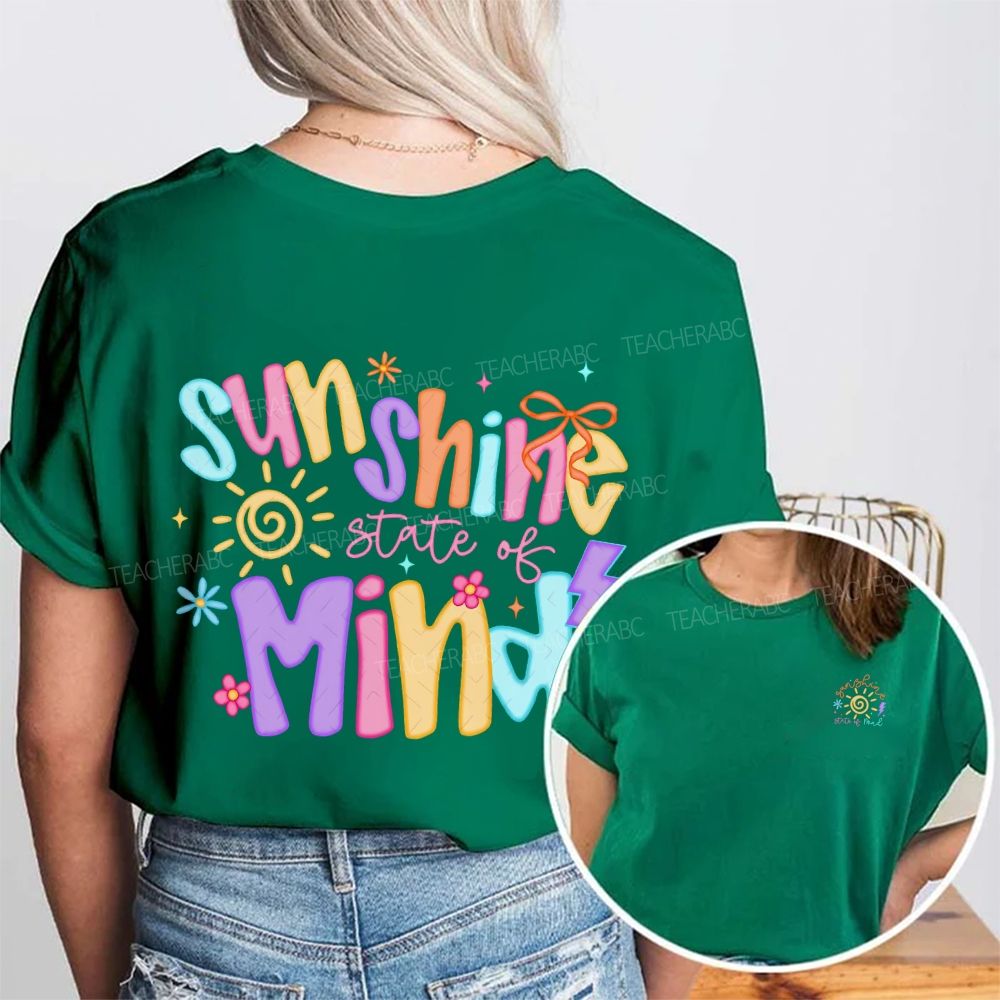 State Of Mind Sunshine Mind Double Printed T-shirt