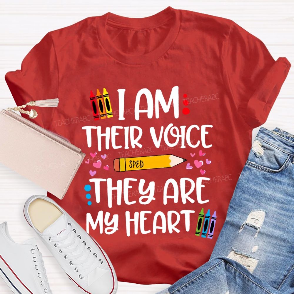 I Am Their Voice Sped They Are My Heart T-shirt