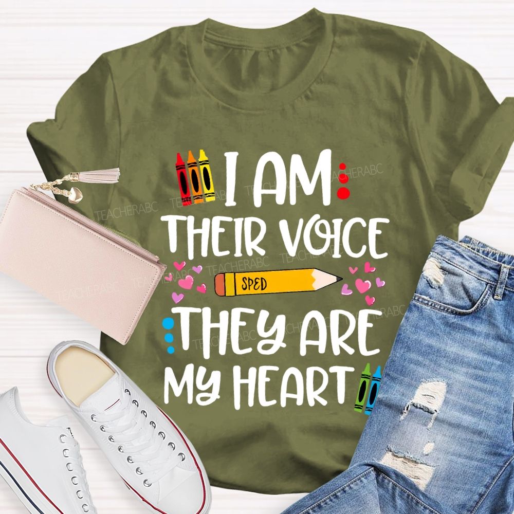 I Am Their Voice Sped They Are My Heart T-shirt