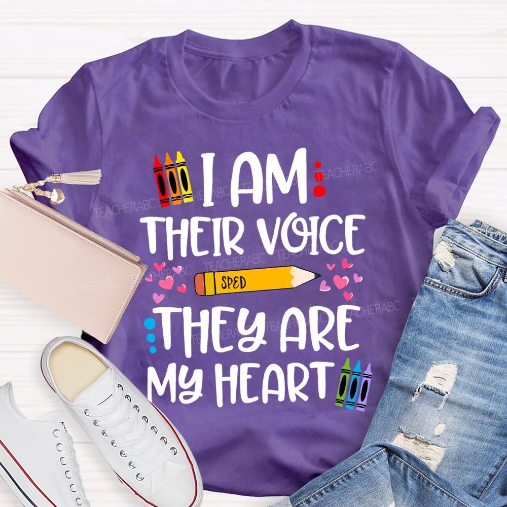 I Am Their Voice Sped They Are My Heart T-shirt