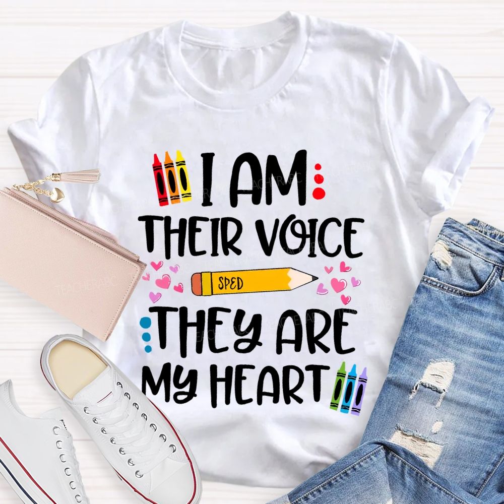 I Am Their Voice Sped They Are My Heart T-shirt
