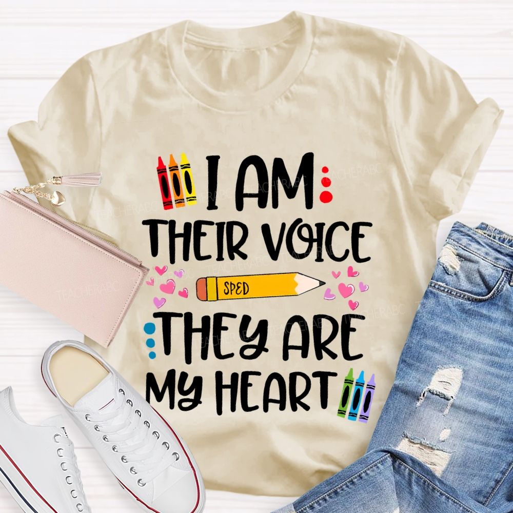 I Am Their Voice Sped They Are My Heart T-shirt
