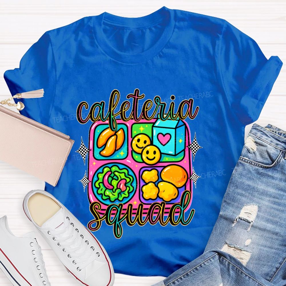 Cafeteria Squad Graphics Teacher T-shirt