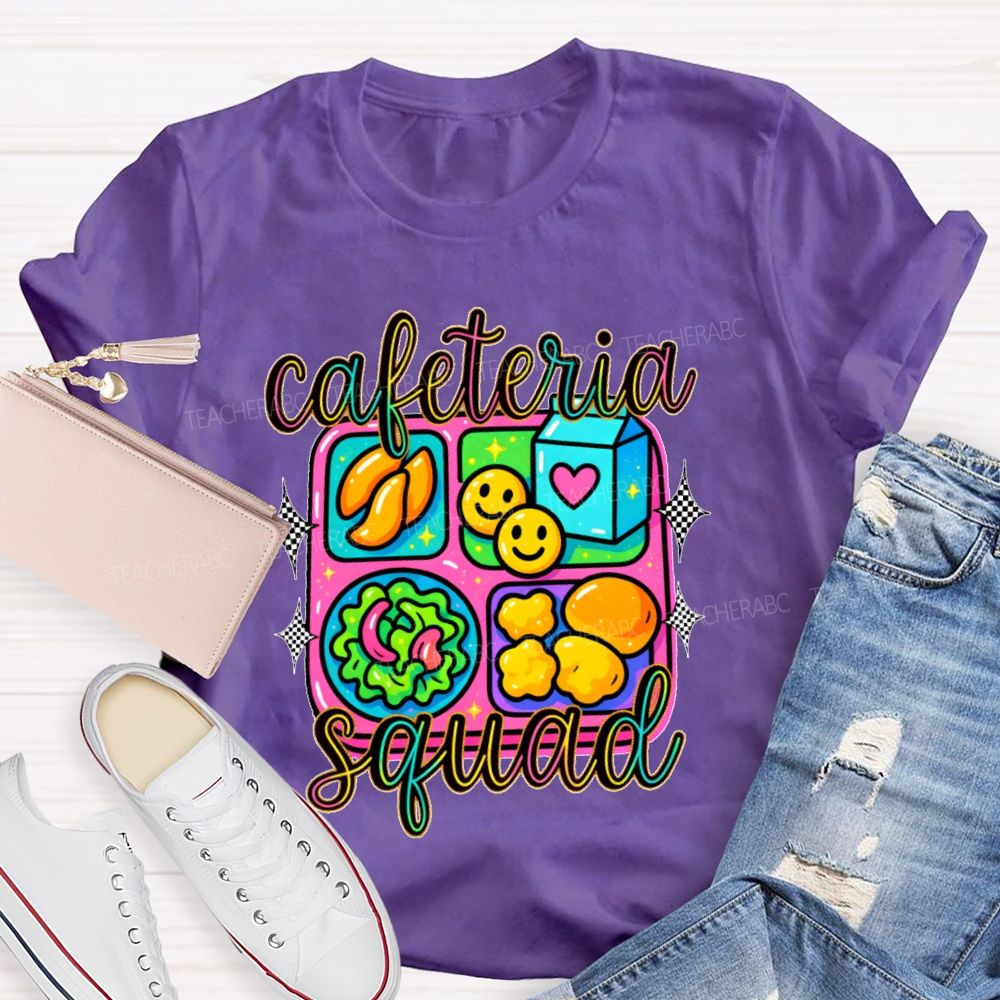 Cafeteria Squad Graphics Teacher T-shirt