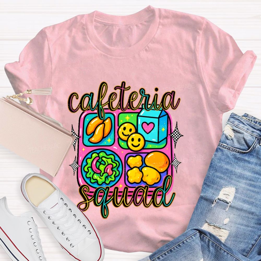 Cafeteria Squad Graphics Teacher T-shirt