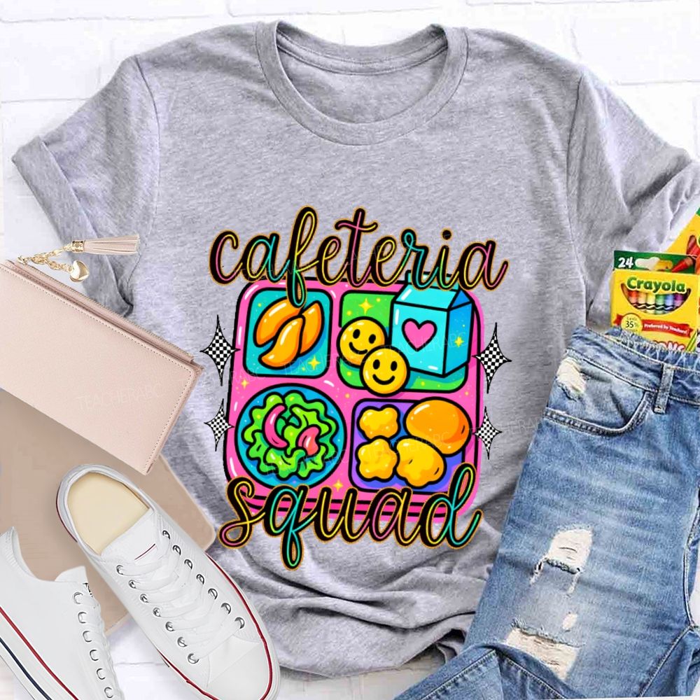 Cafeteria Squad Graphics Teacher T-shirt
