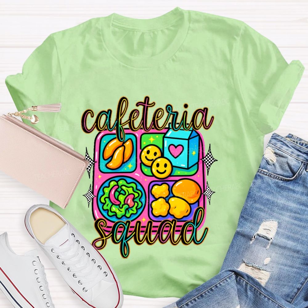 Cafeteria Squad Graphics Teacher T-shirt