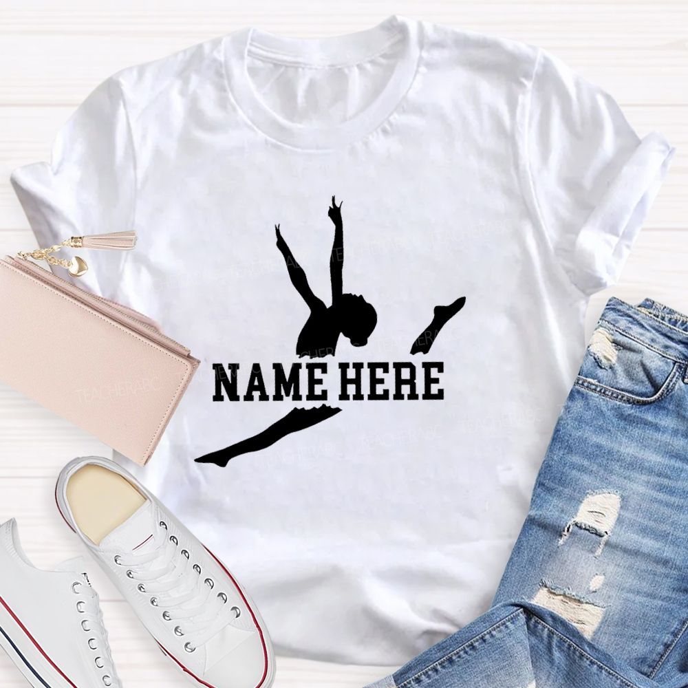 Personalized name The Leaping Dancer Teacher T-shirt