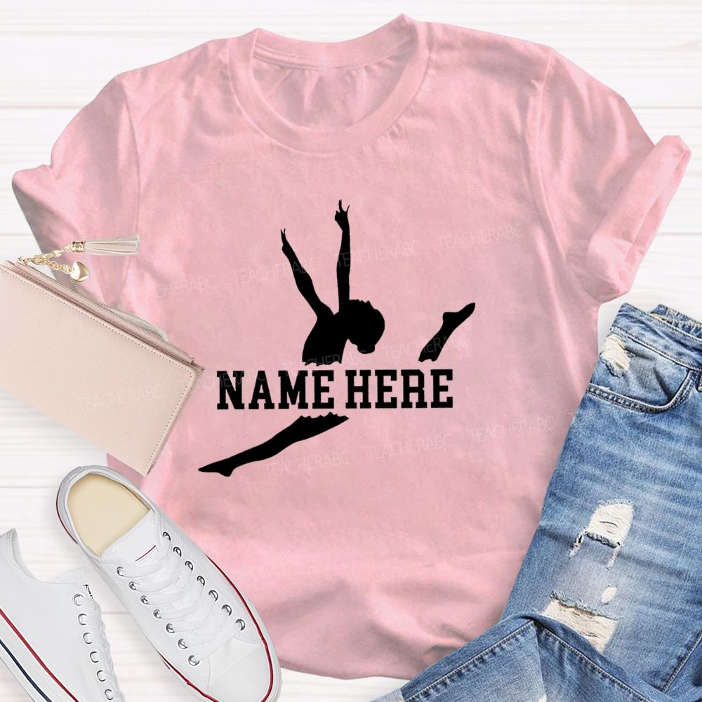 Personalized name The Leaping Dancer Teacher T-shirt
