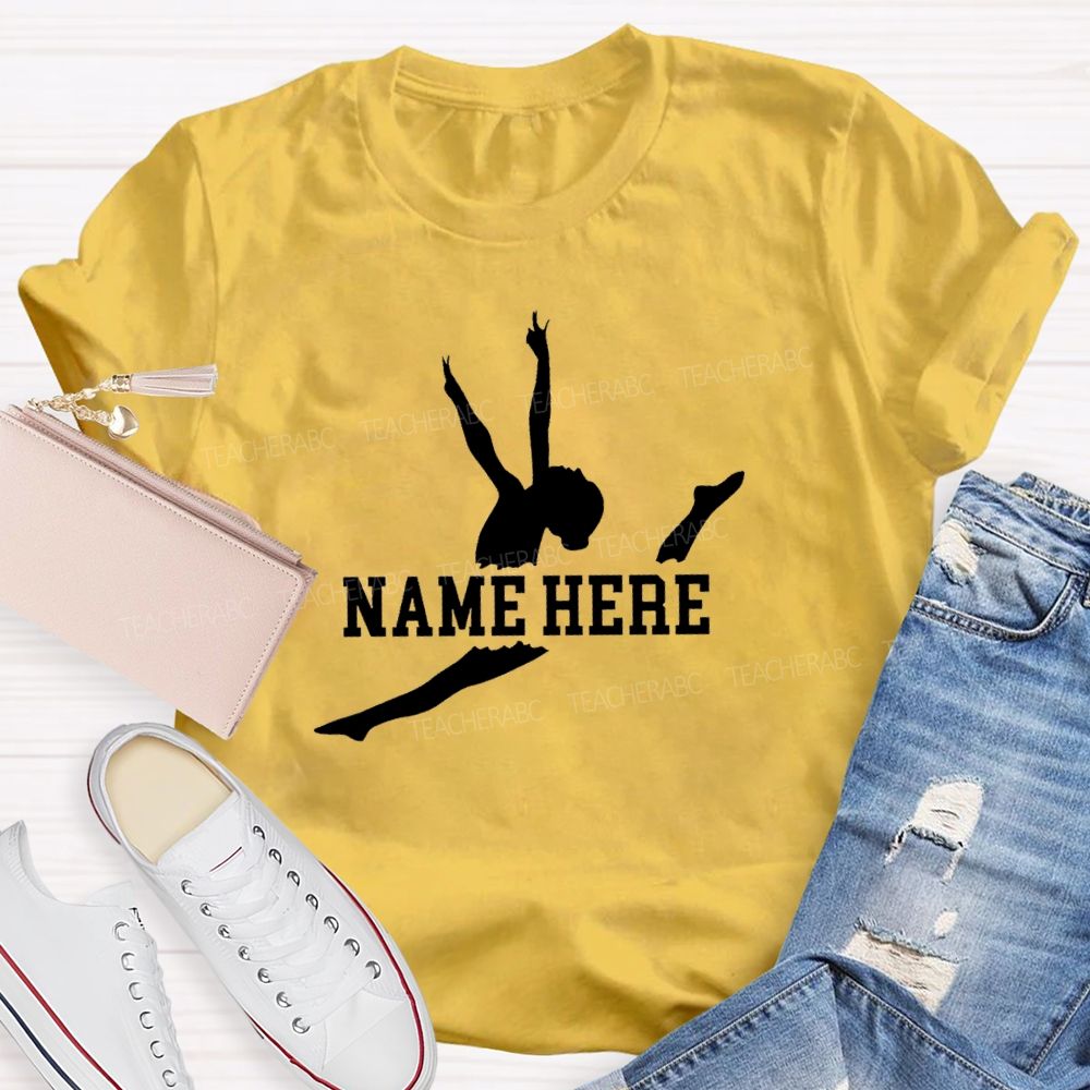 Personalized name The Leaping Dancer Teacher T-shirt